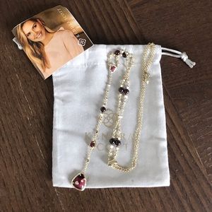 Kendra Scott- Maroon Y necklace